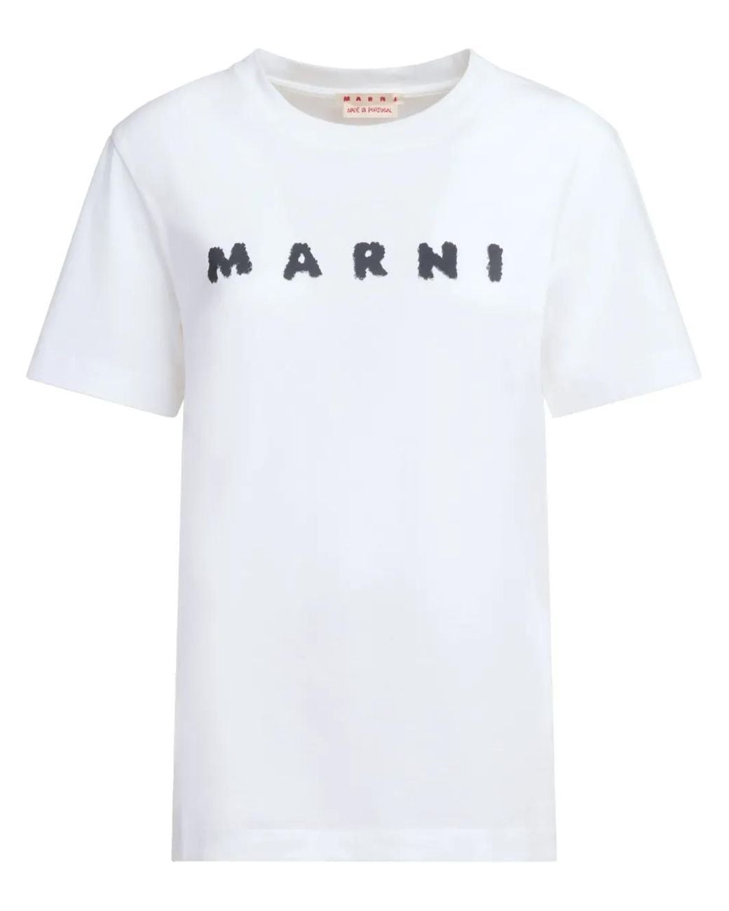 Marni White Logo Print T-Shirt