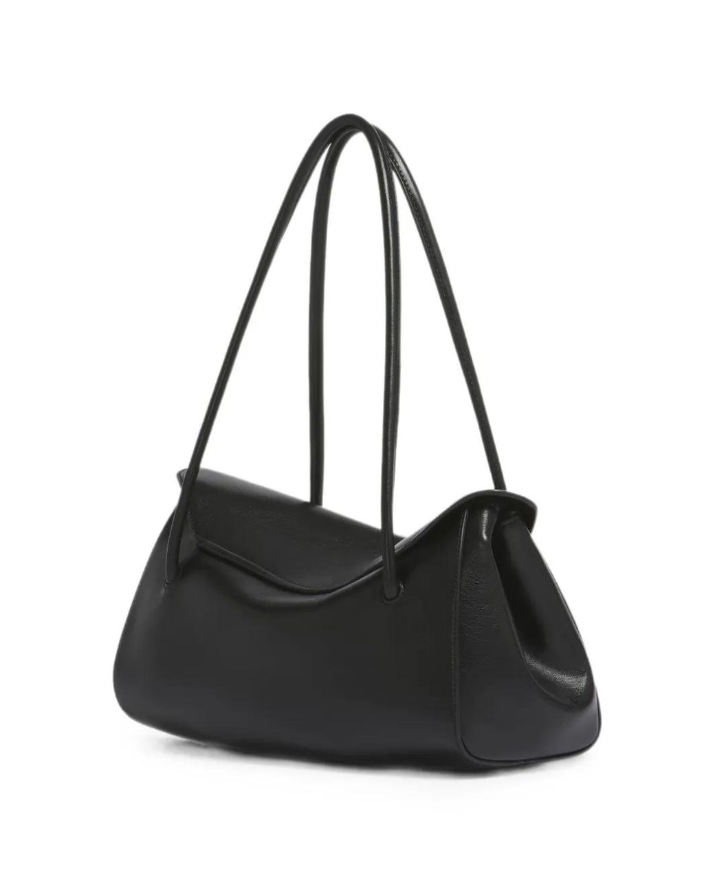 Marni Black Leather E/W Shoulder Bag