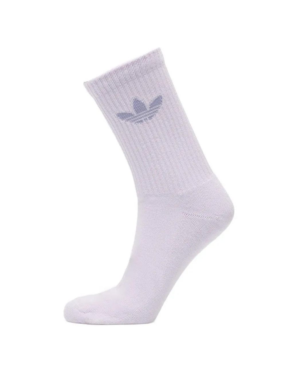 Adidas Blue Lot De 10 Paires De Chaussettes Trefoil En Maille Côtelée