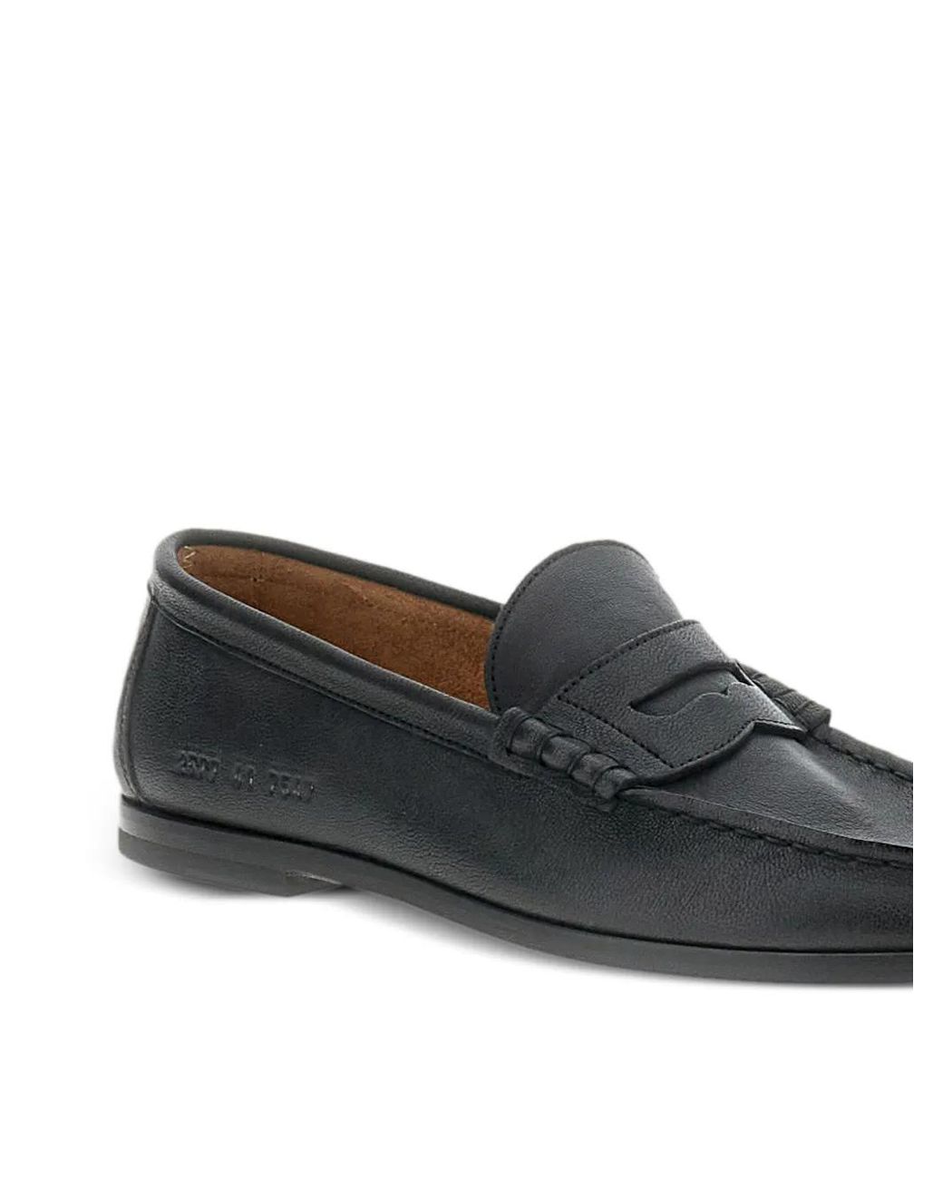 Common Projects Black Strap Leather Loafers for men