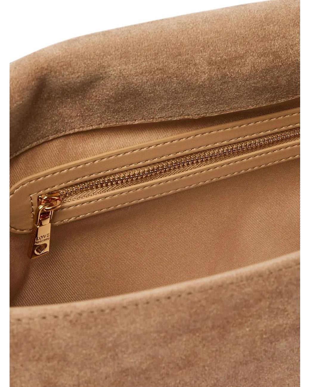 Love Moschino Natural Logo-Plaque Shoulder Bag