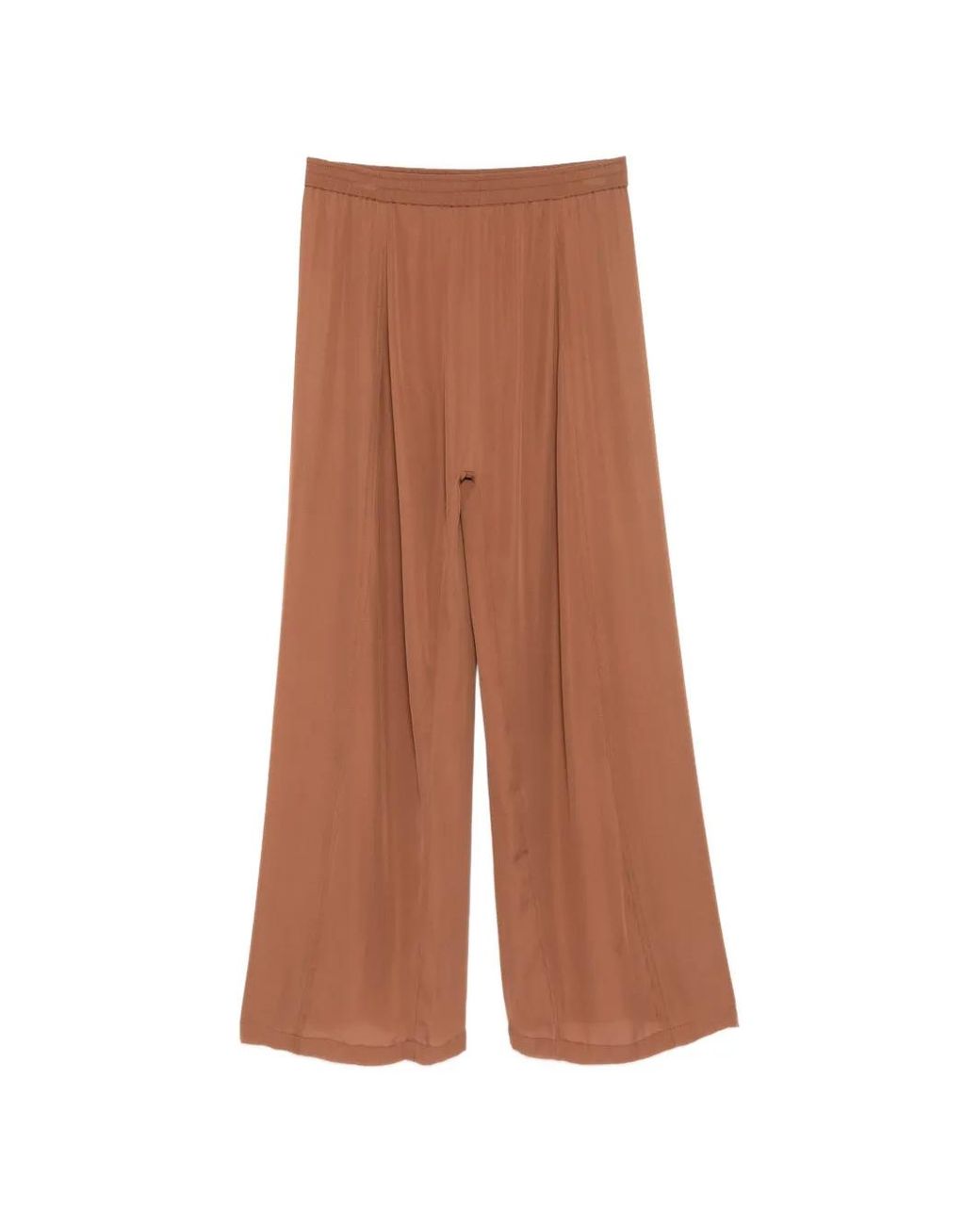 Kiki de Montparnasse Brown Georgette Trousers