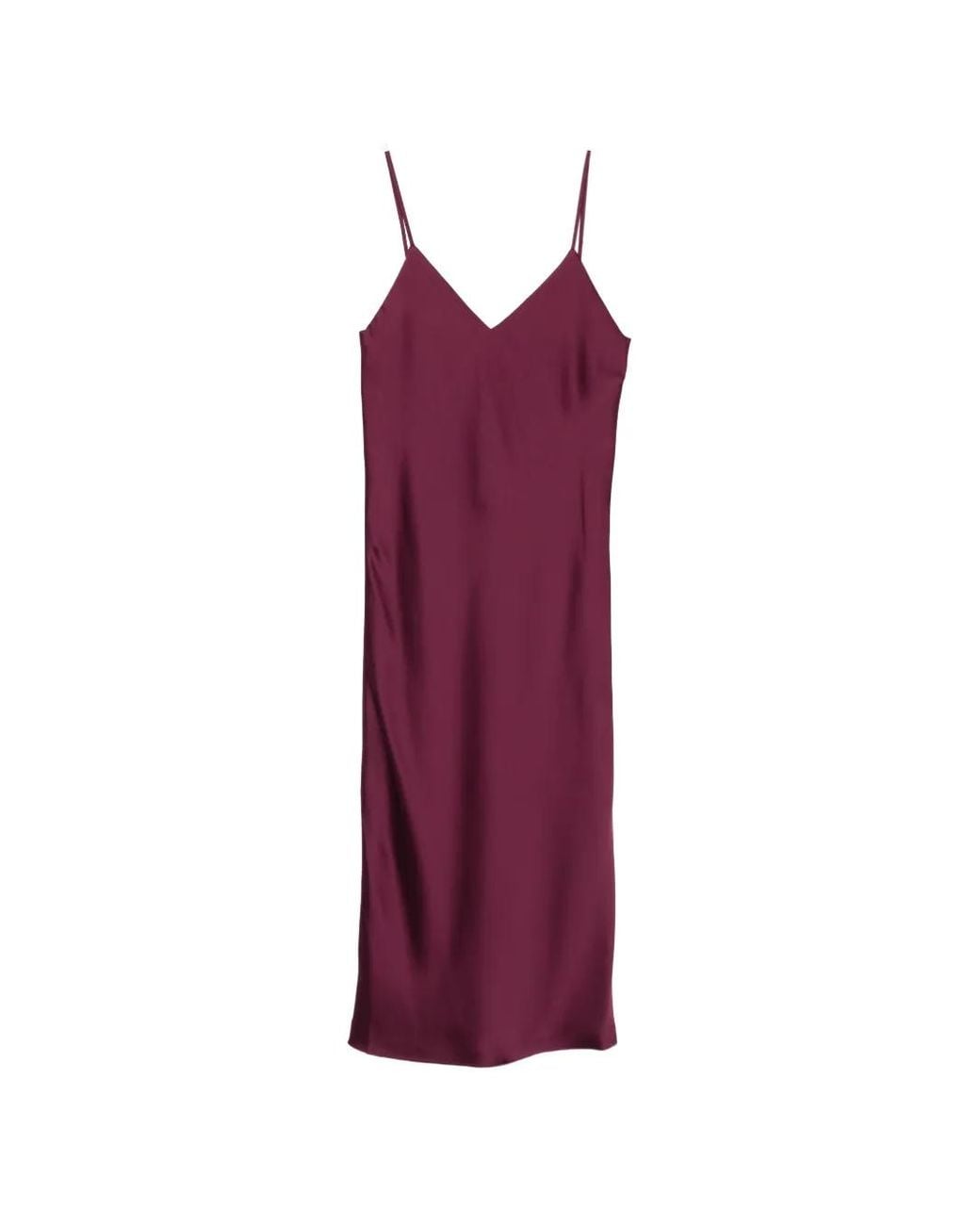 Norma Kamali Purple Slip Dress