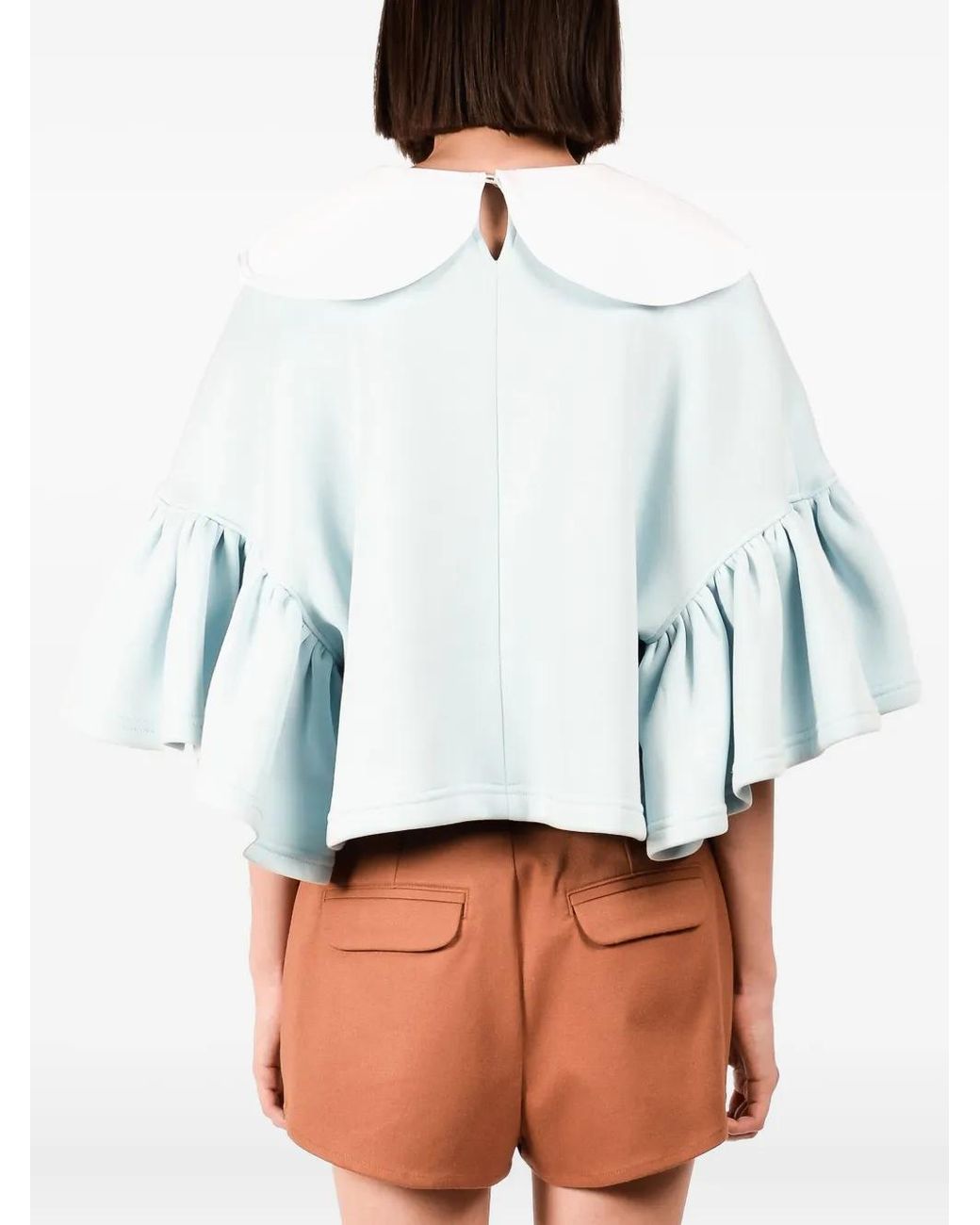 Ioana Ciolacu Blue Orchid Blouse
