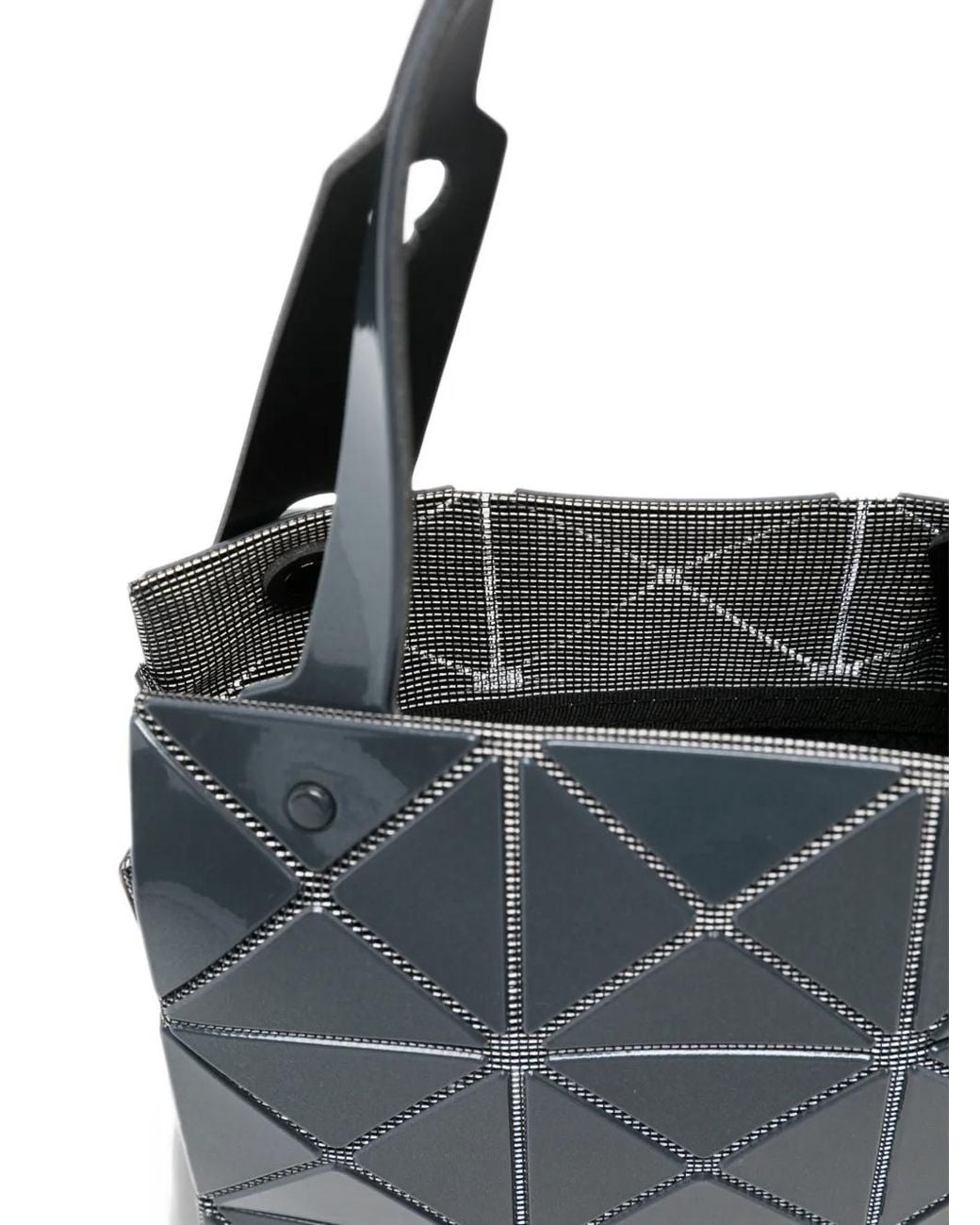 Issey Miyake Black Lucent Geometric Tote Bag