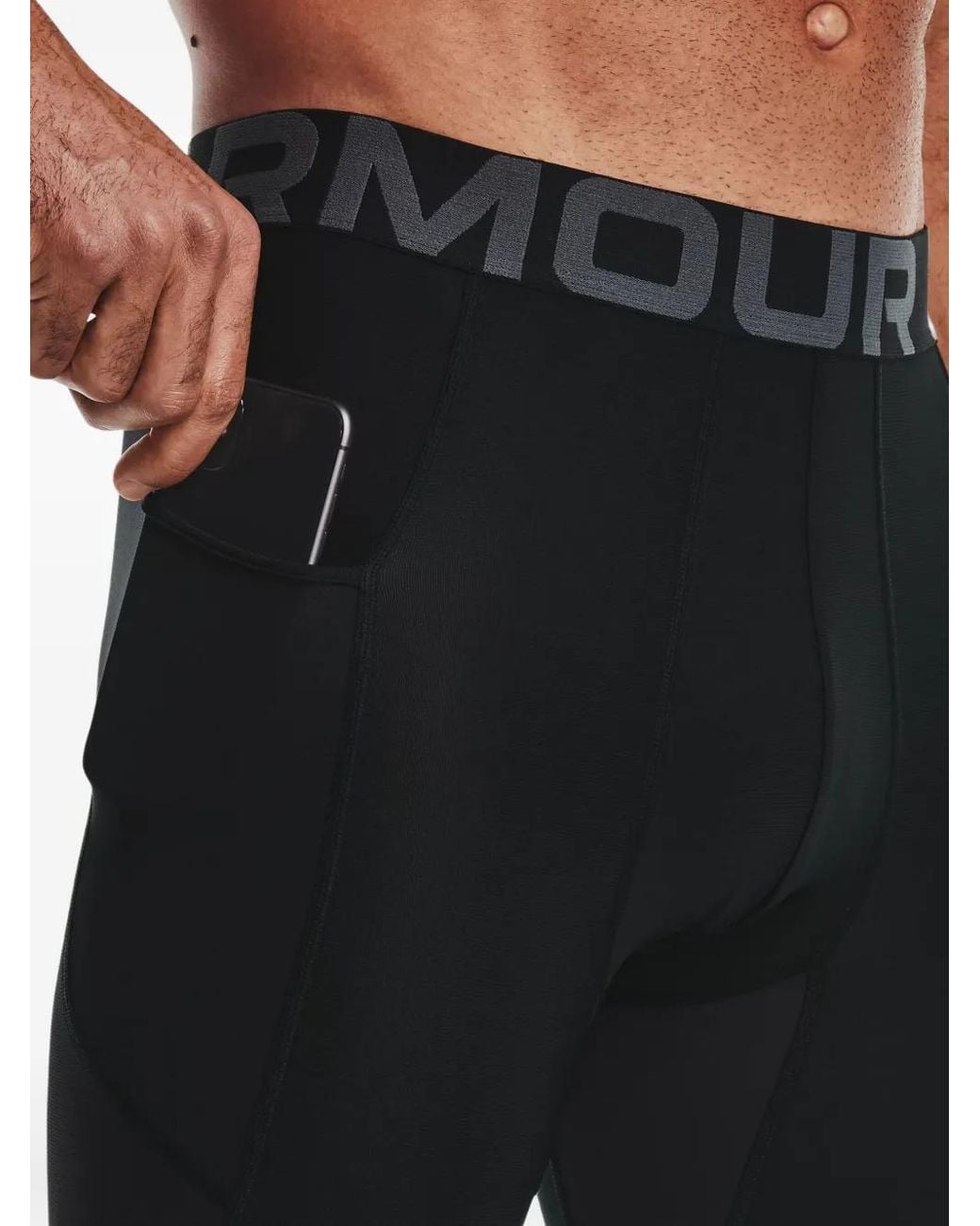 Under Armour Black Armour Three-Quarter Leggings for men