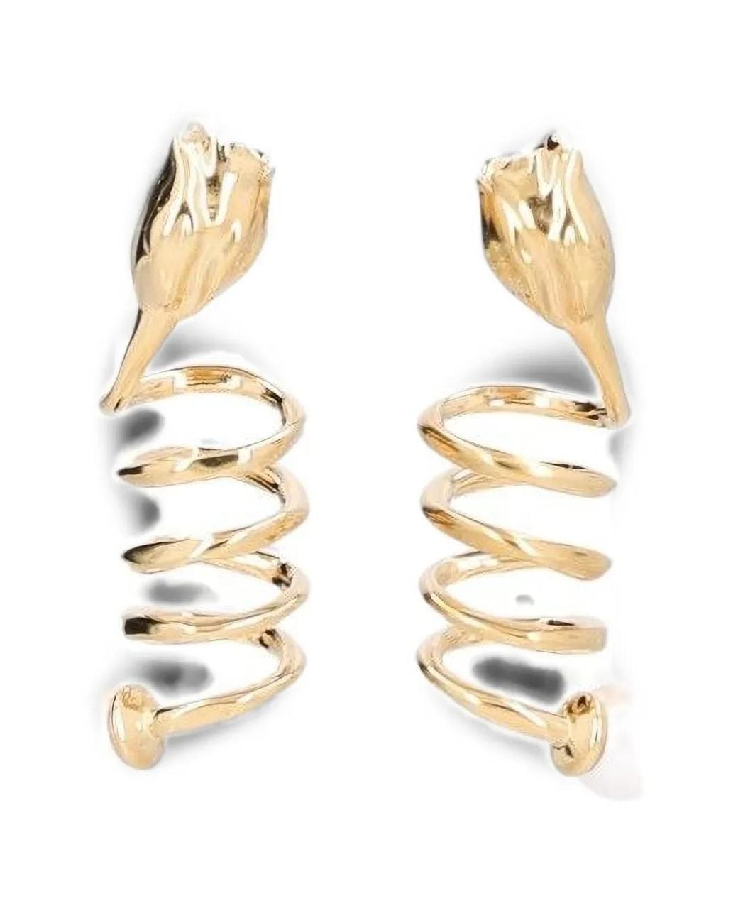 Chloé Metallic The Tulip Earrings