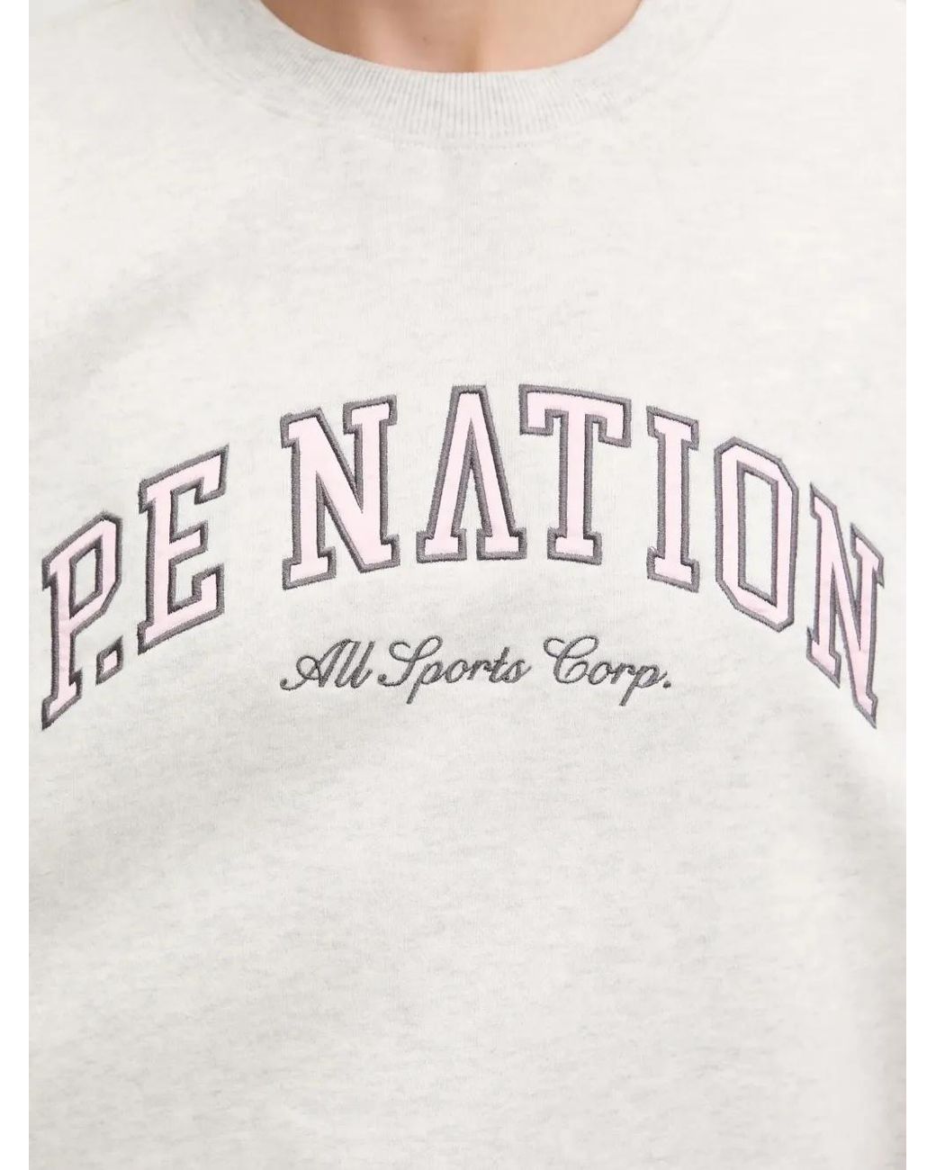Felpa Con Logo di P.E Nation in White