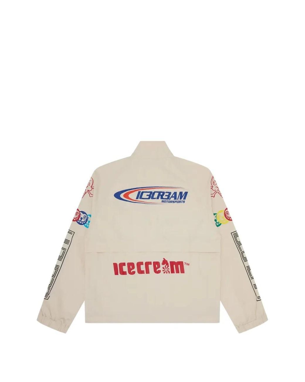 ICECREAM White Pit Crew Zip-Up Sport Jacket for men