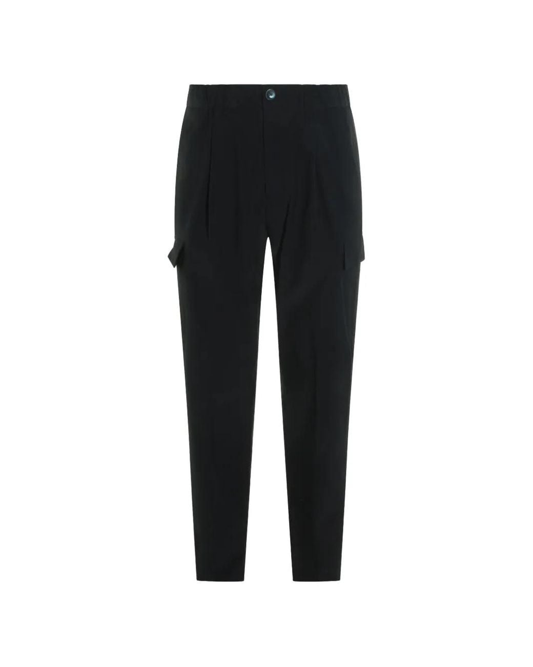Herno Black Polyamide Polyester Elastane Pants for men