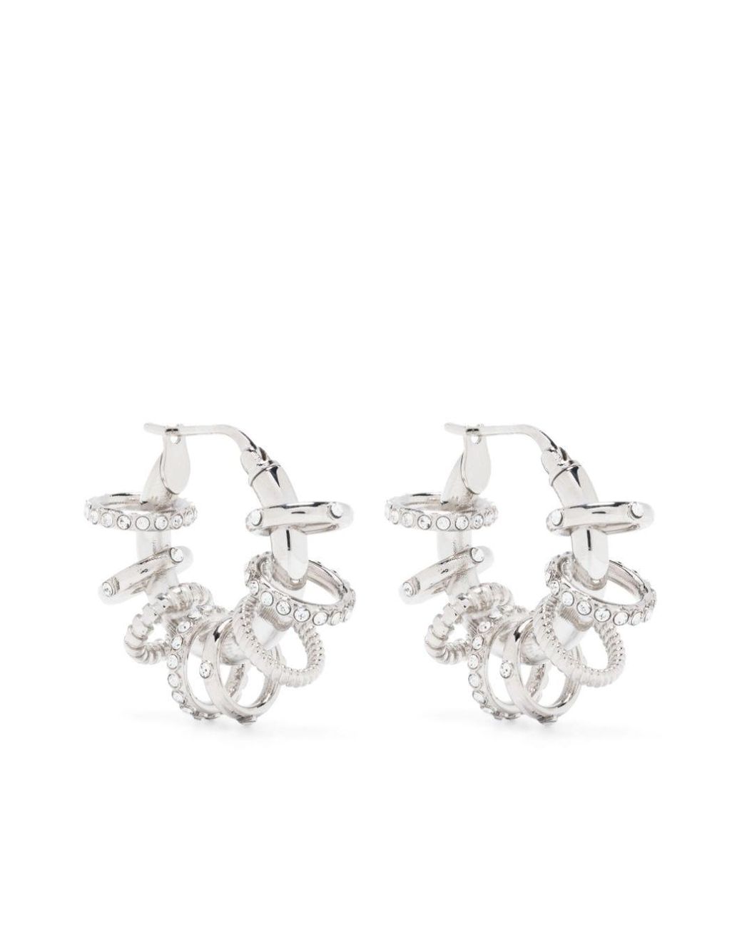 Multiple small hoop earrings deals