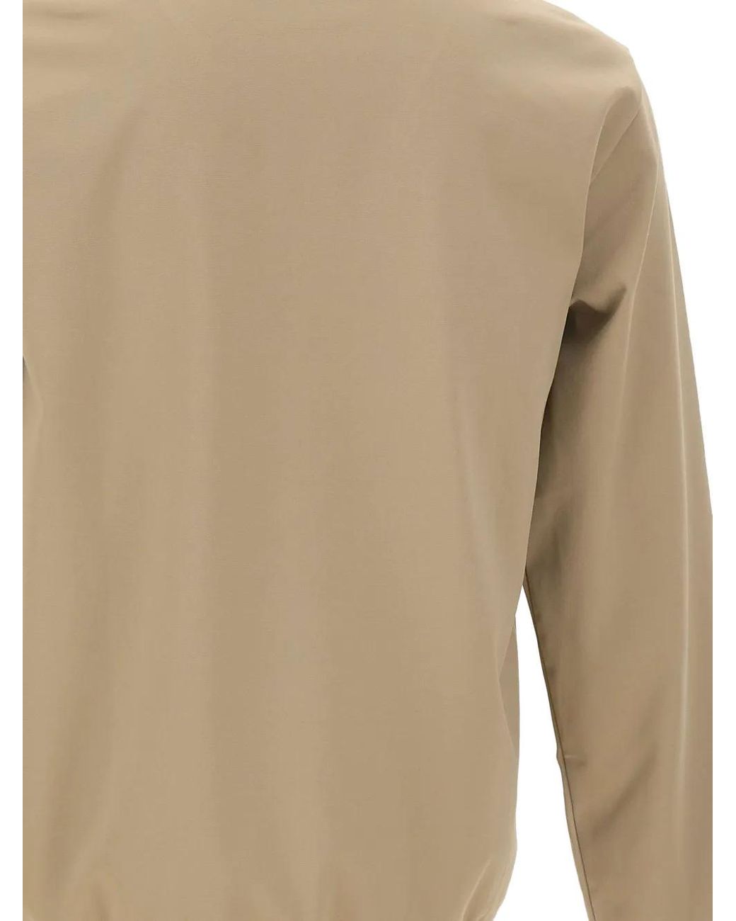 EA7 Sweater Met Rits En Logodetail in het Natural voor heren