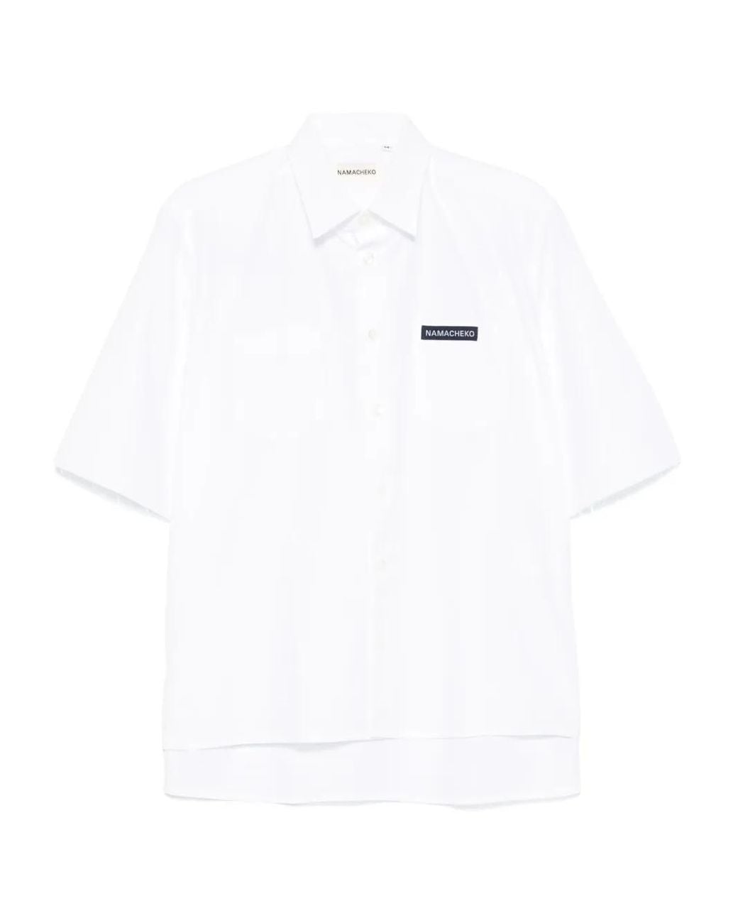NAMACHEKO White Logo-Patch Shirt for men