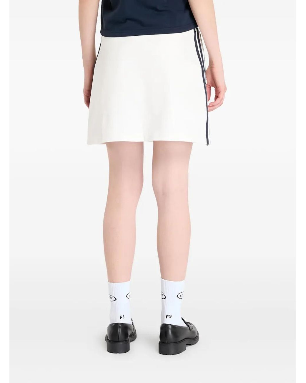 Skorts a rayas de x Sporty and Rich Adidas de color White