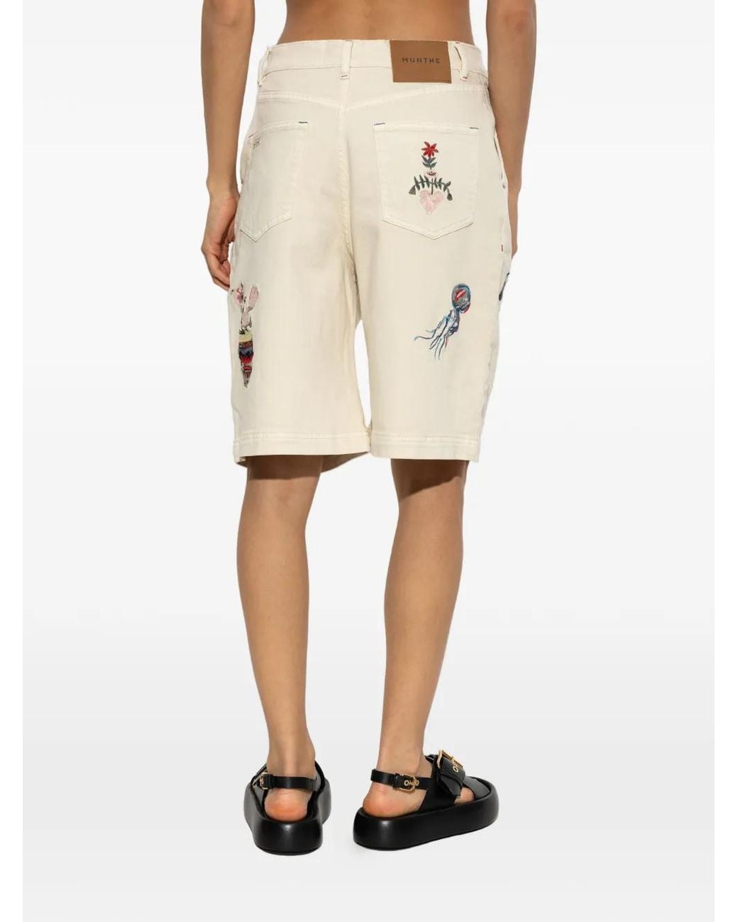 Munthe Natural Breyla Knee-Length Shorts