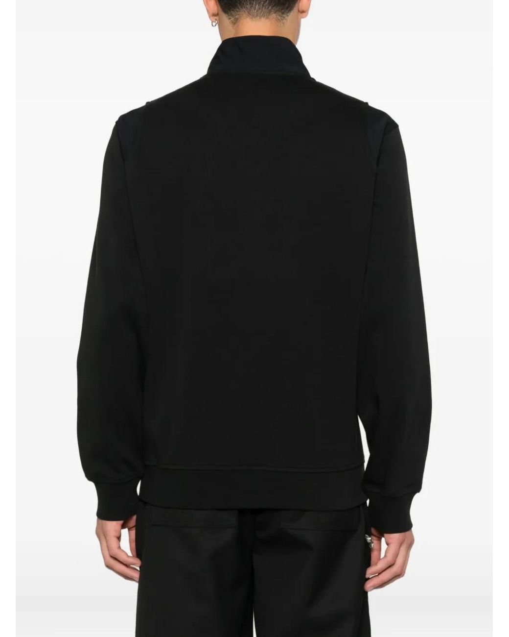 Moose Knuckles Black Patch-Pocket Sweatshirt for men