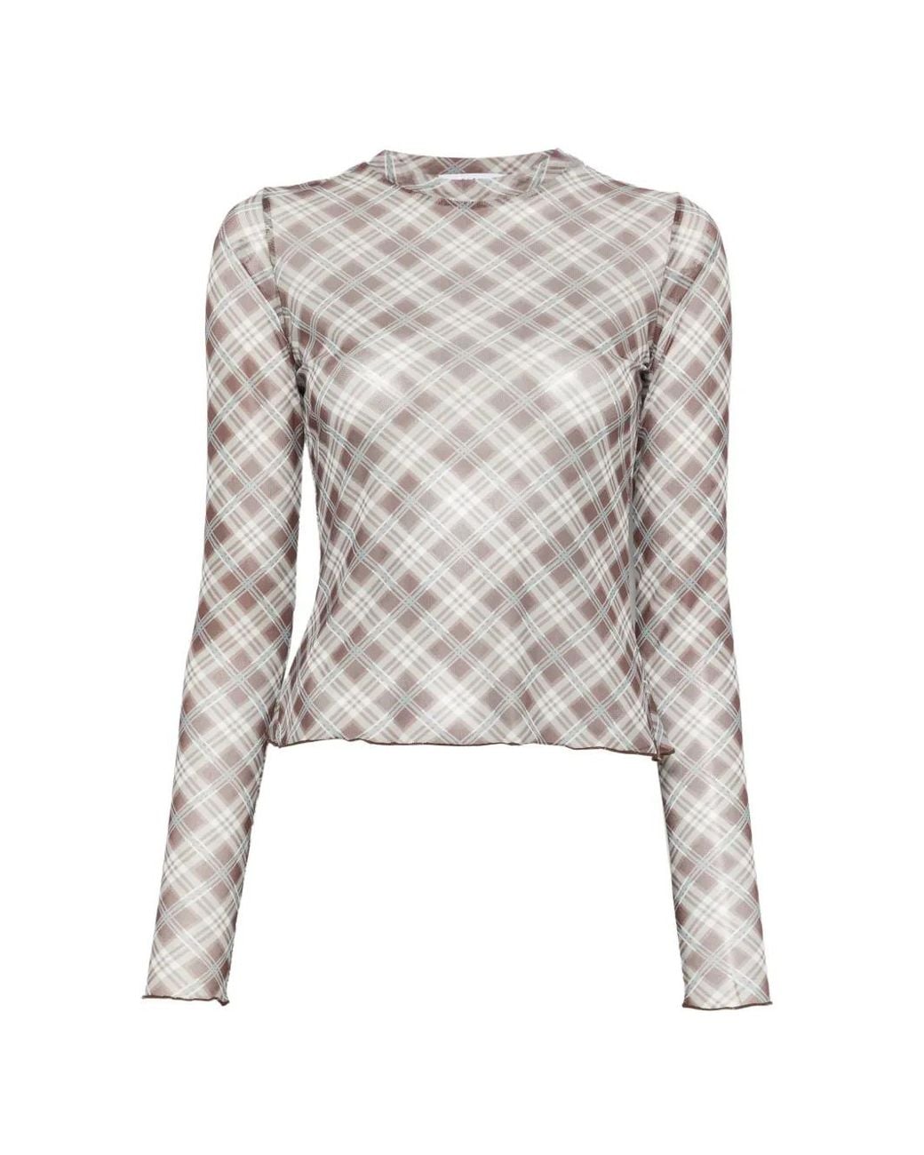 ELEH White T-Shirt À Carreaux