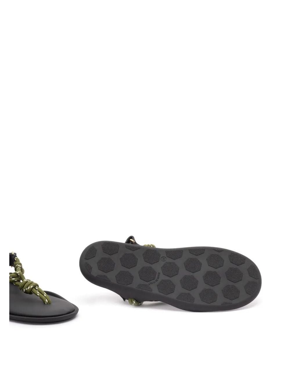 FLOWZE White Flò Knot-Detail Sandals