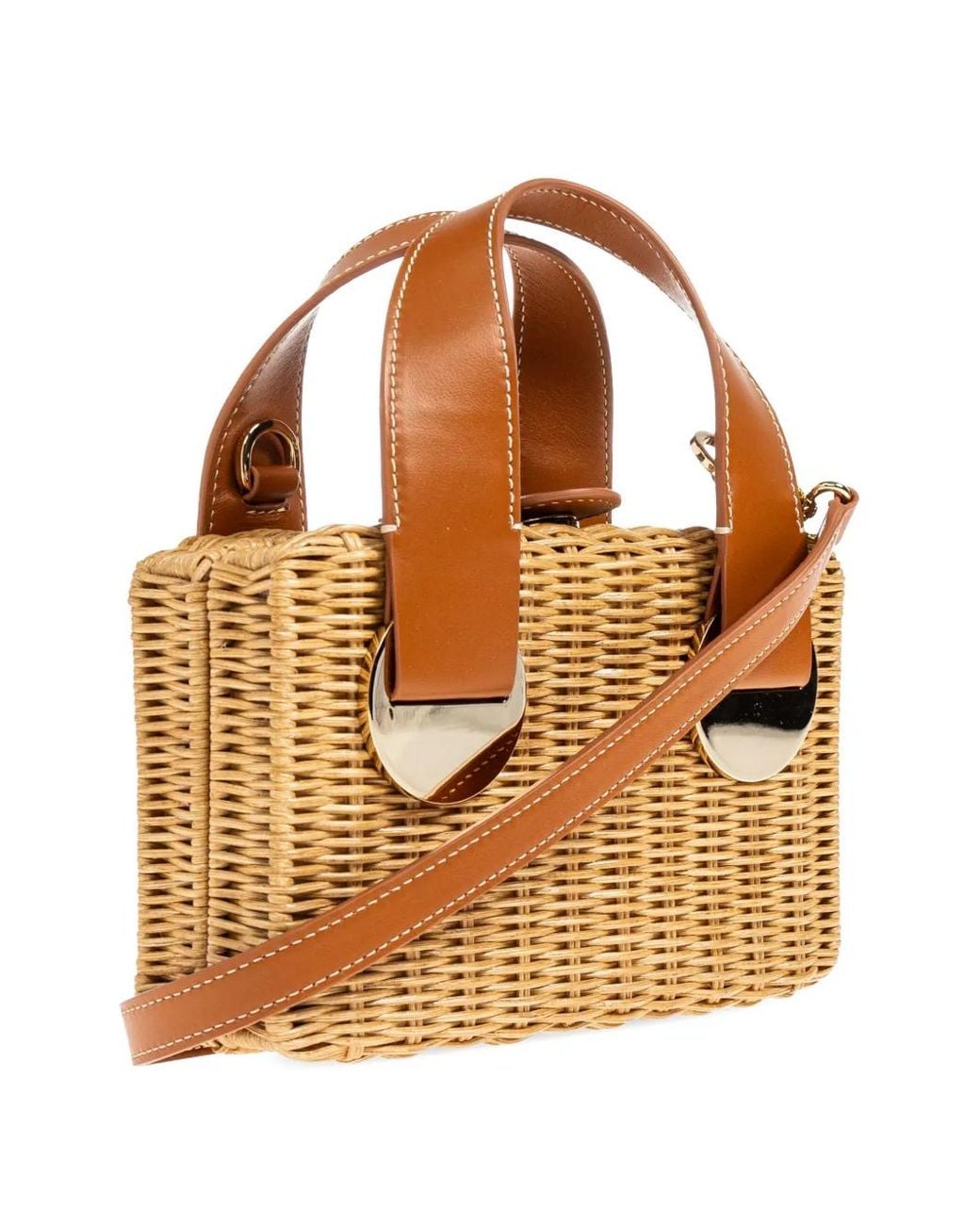 Sac Cabas En Raphia Rodo en coloris Brown