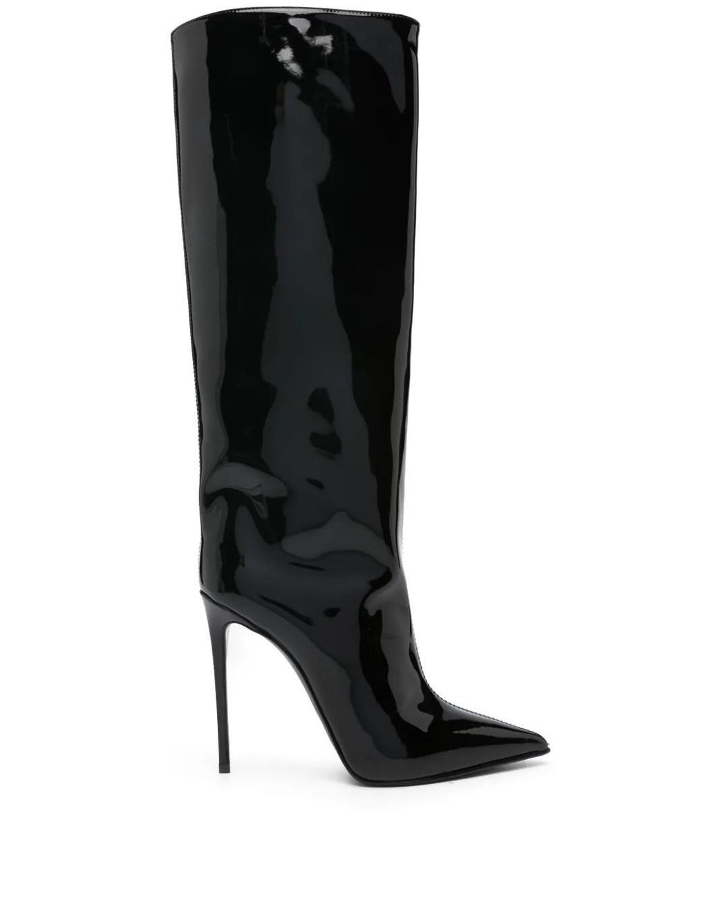 Le Silla Black 125Mm Leather Knee-Length Boots
