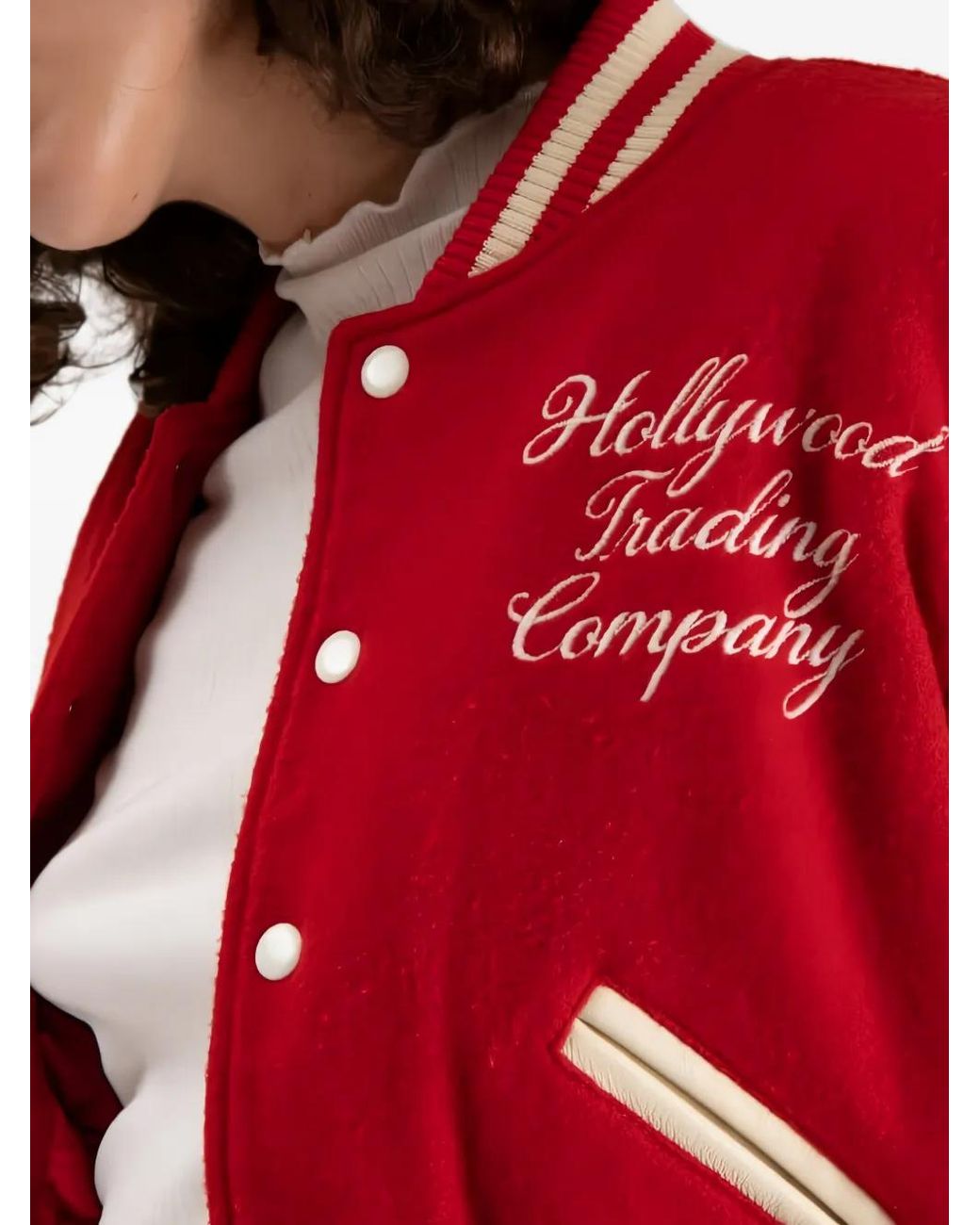 HTC College Logo-Embroidered Varsity Jacket