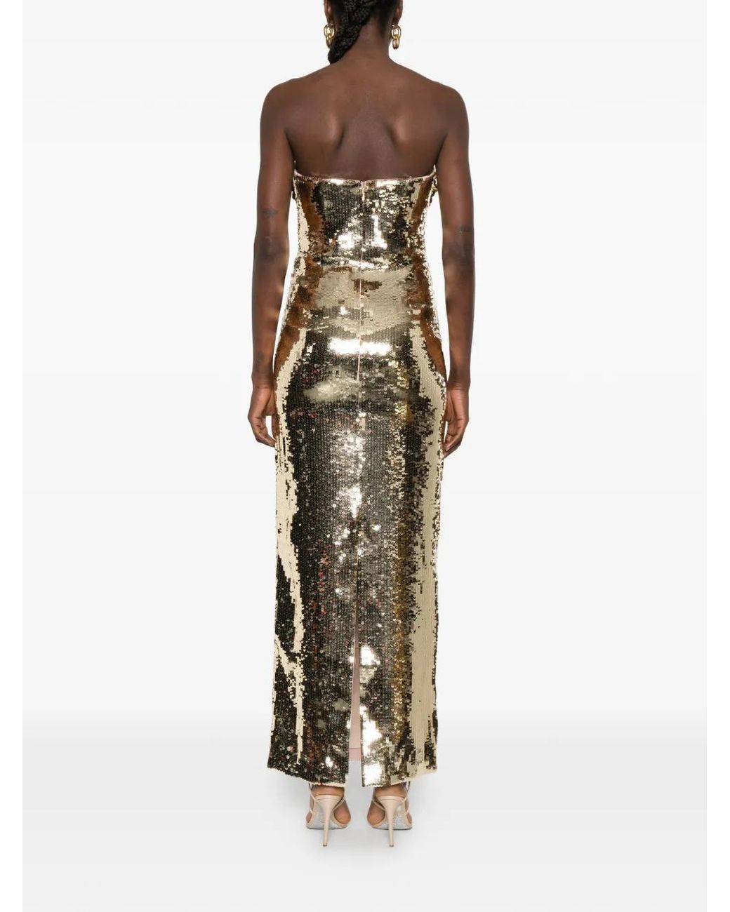 retroféte White Amulet Sequin Dress