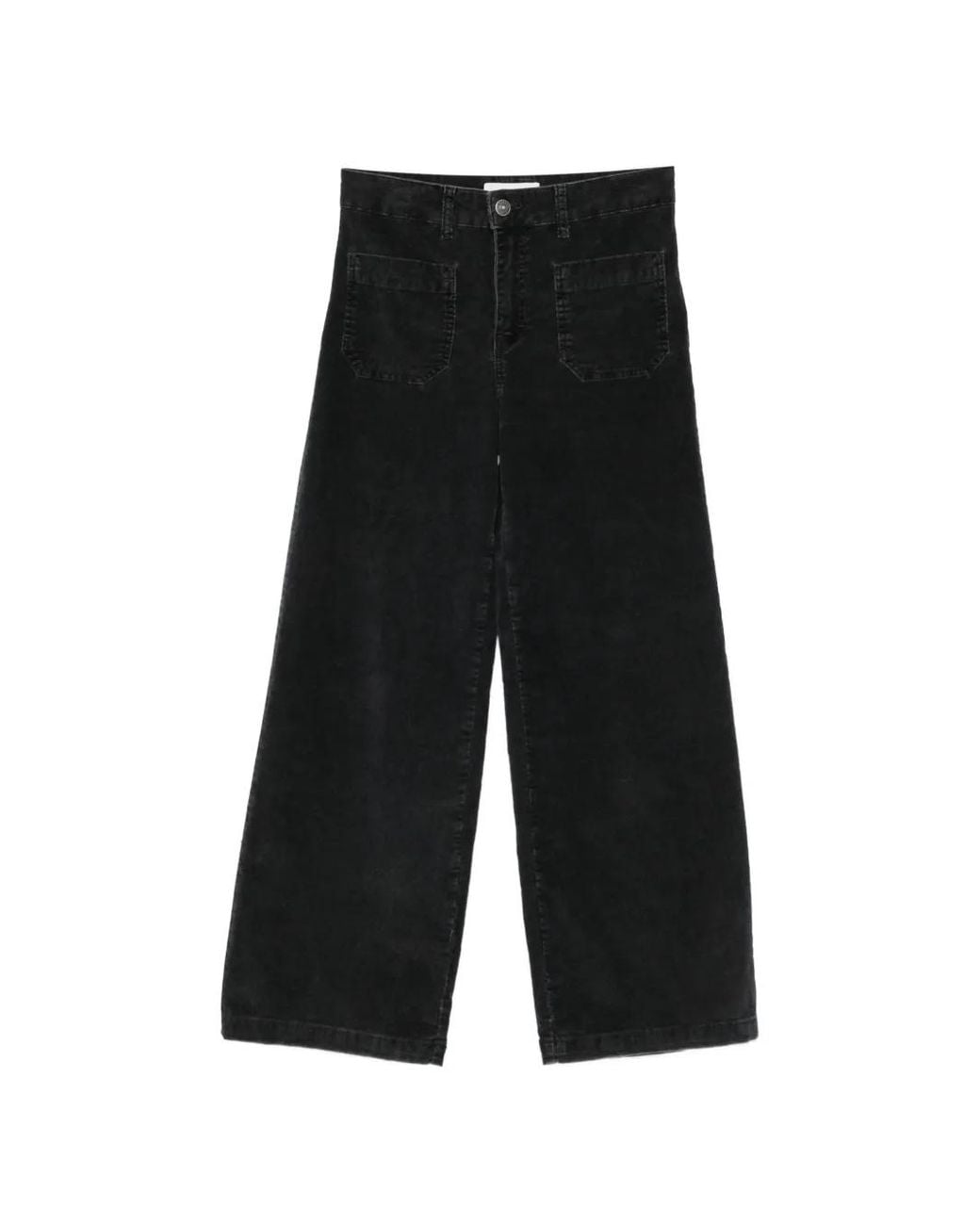 Five Jeans White Lucia Corduroy Trousers