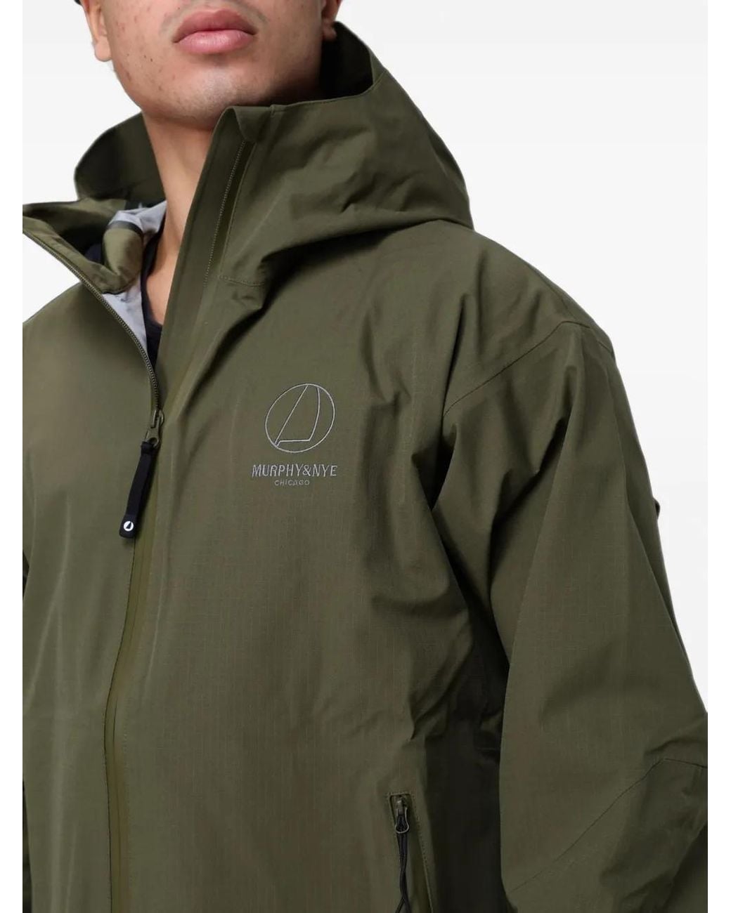 Murphy & Nye Green Parka Ranger/1 À Logo Imprimé