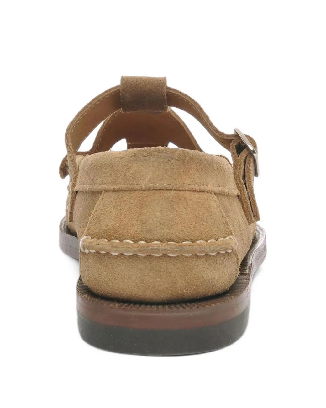 Sebago White Angelina Fleshout Buckle-Strap Loafers