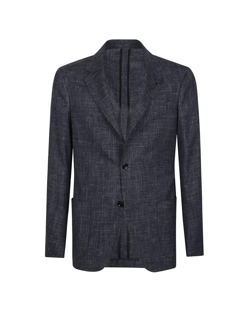 Lardini Blue Blazer À Simple Boutonnage for men