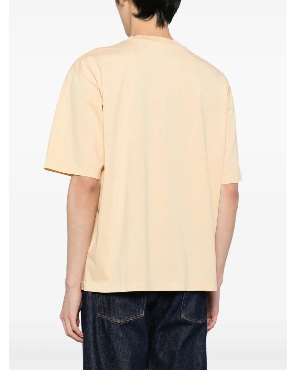 DSquared² Natural Logo-Print Cotton T-Shirt for men