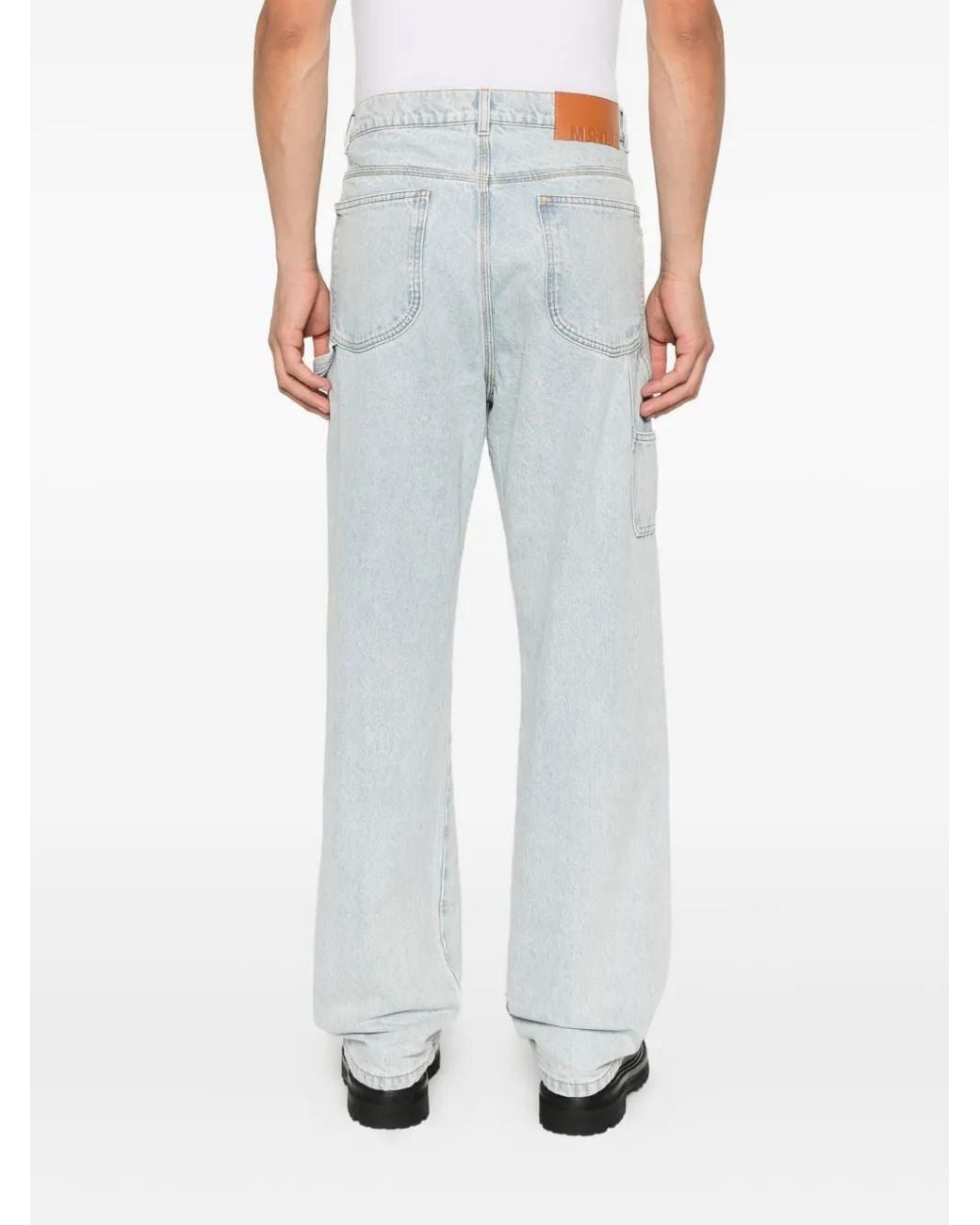 Vaqueros Rectos De Algodón MSGM de hombre de color Blue