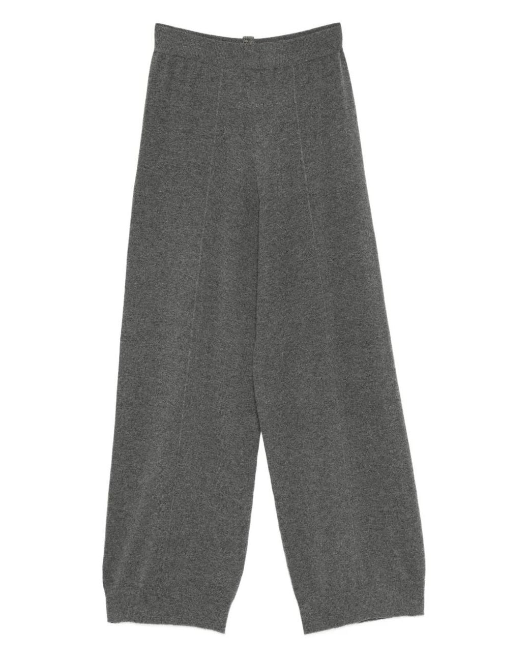 Fabiana Filippi Gray Knitted Trousers