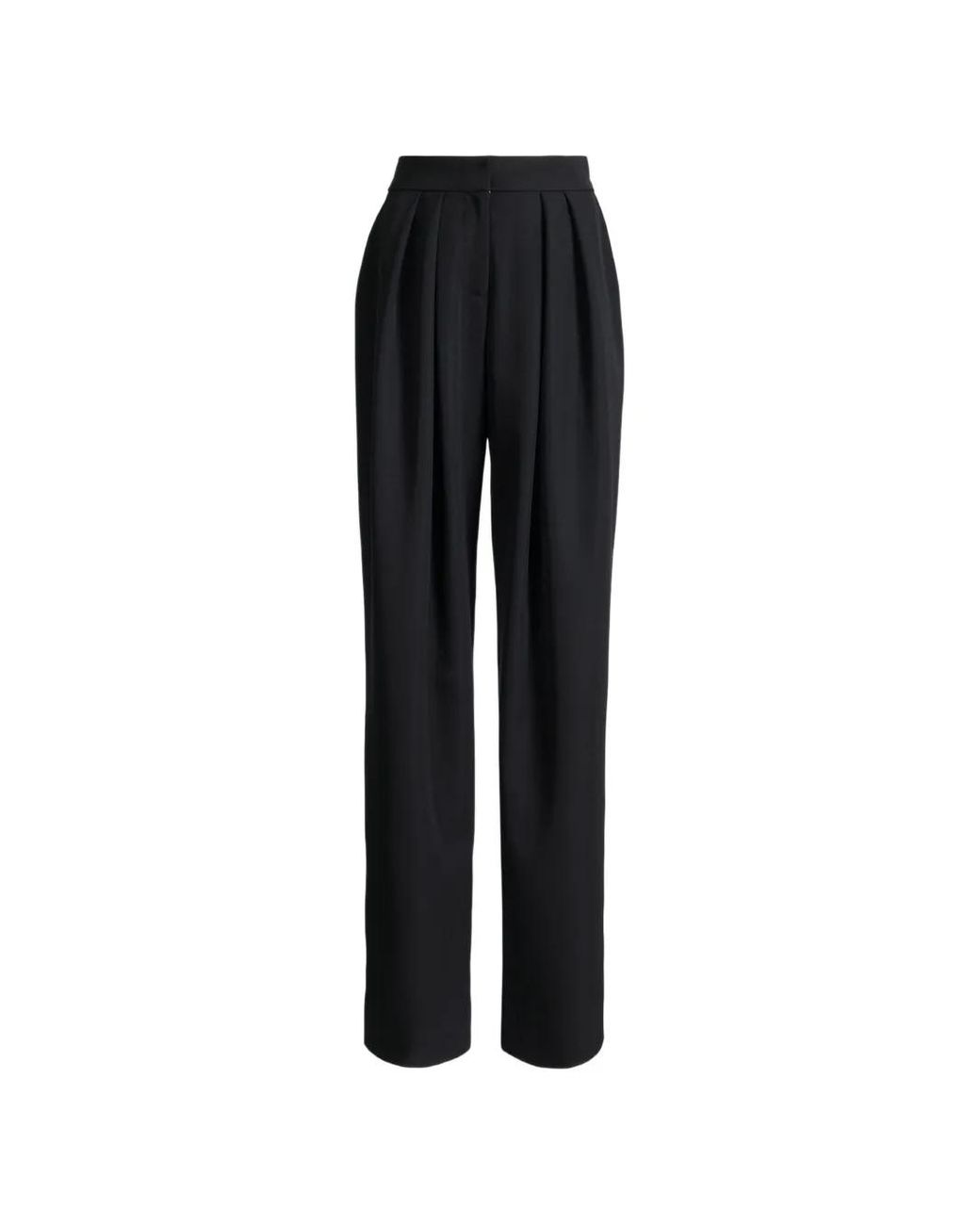 Balmain Black Grain De Poudre Trousers