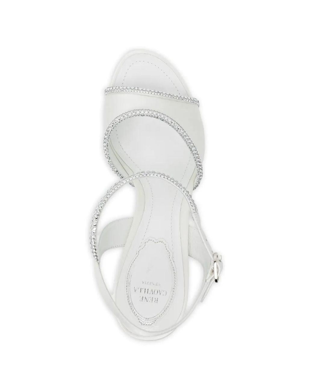 Rene Caovilla White Sandales Margherita 50 Mm
