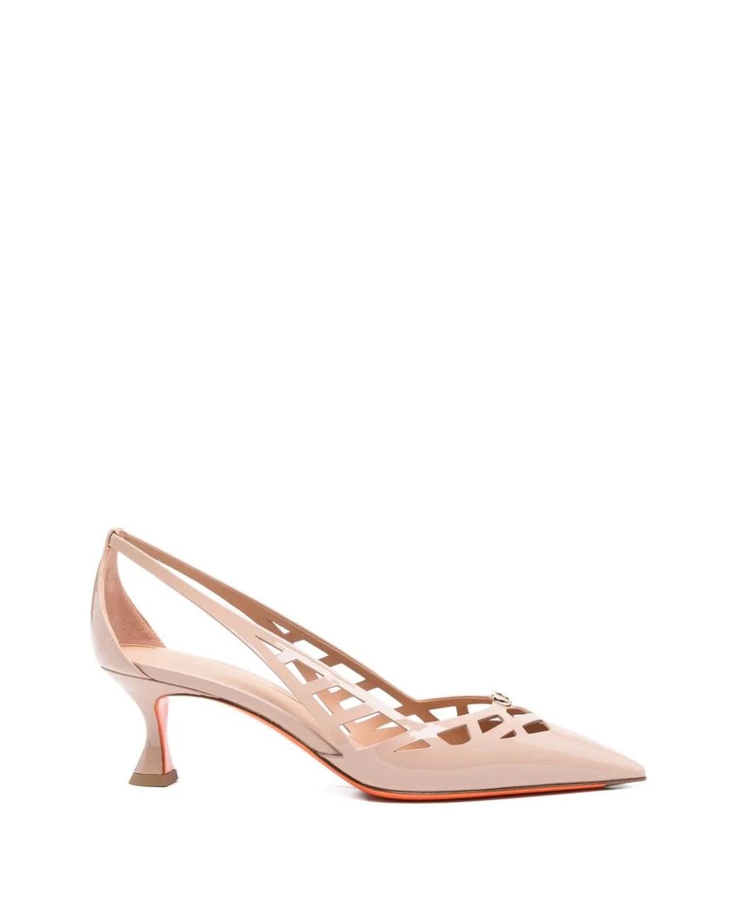 Santoni Pink Escarpins À Bout Pointu