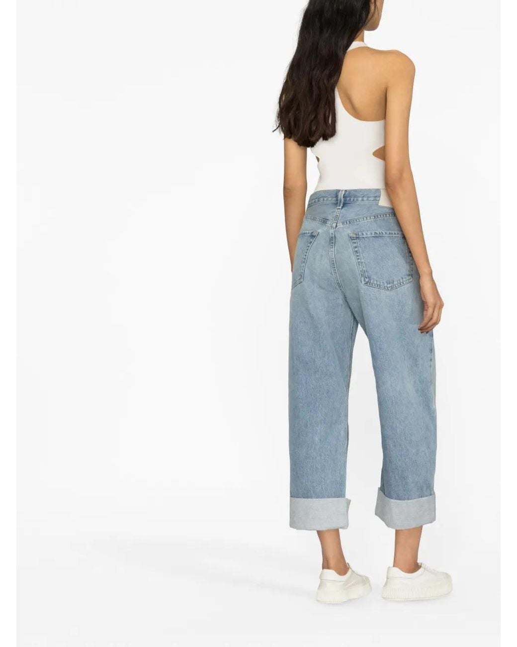 Citizens of Humanity Blue Ayla Baggy Cropped Jeans