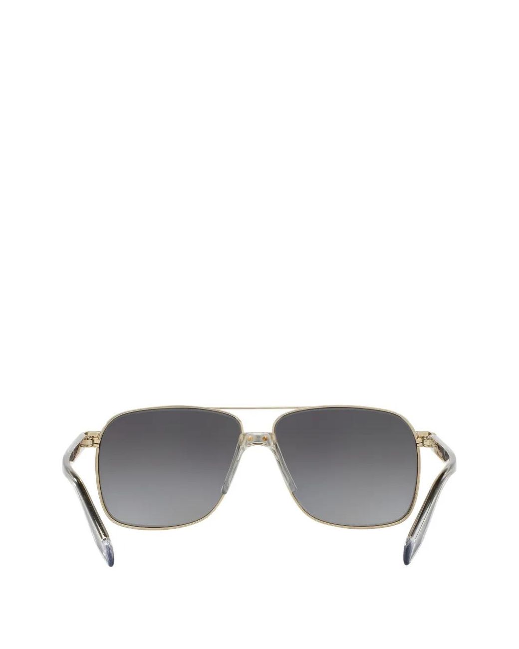 Versace Gray Medusa Greca Square-Frame Sunglasses for men