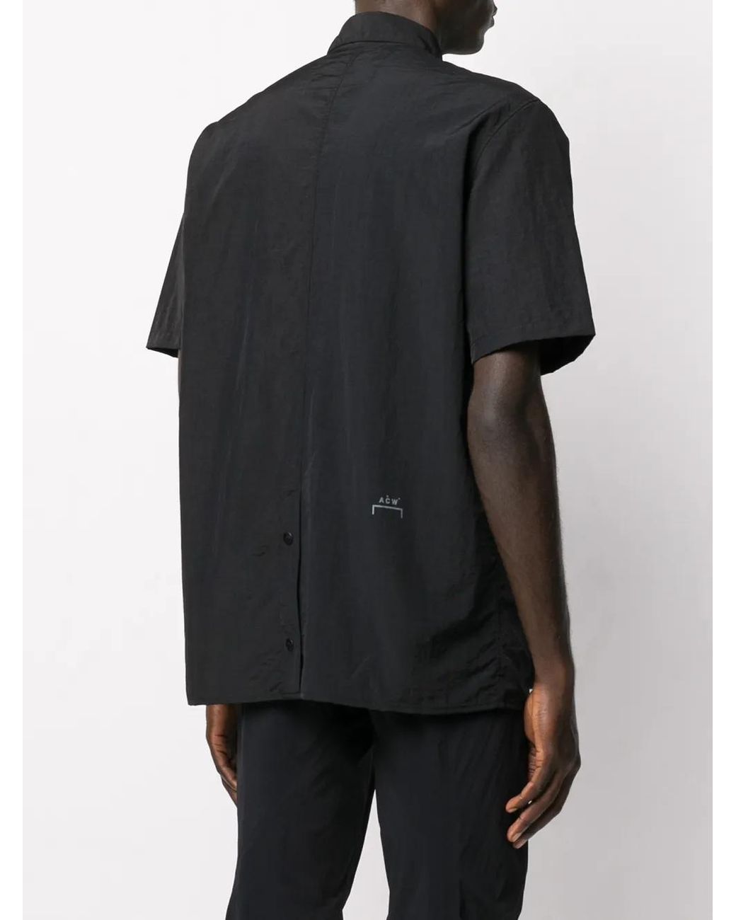 Camicia Con Bottoni Automatici di A_COLD_WALL* in Black da Uomo