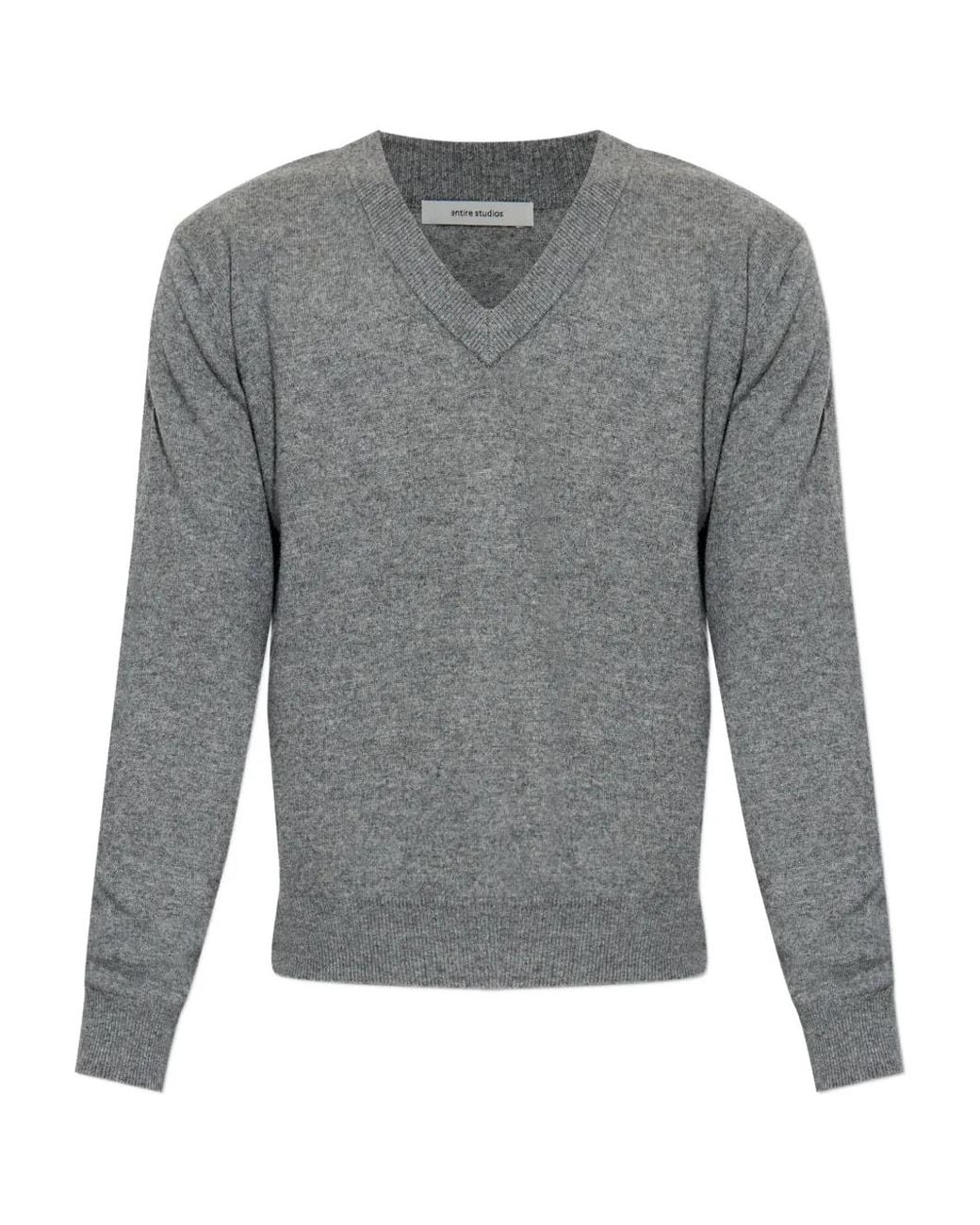 Jersey Con Cuello En V Entire studios de color Gray