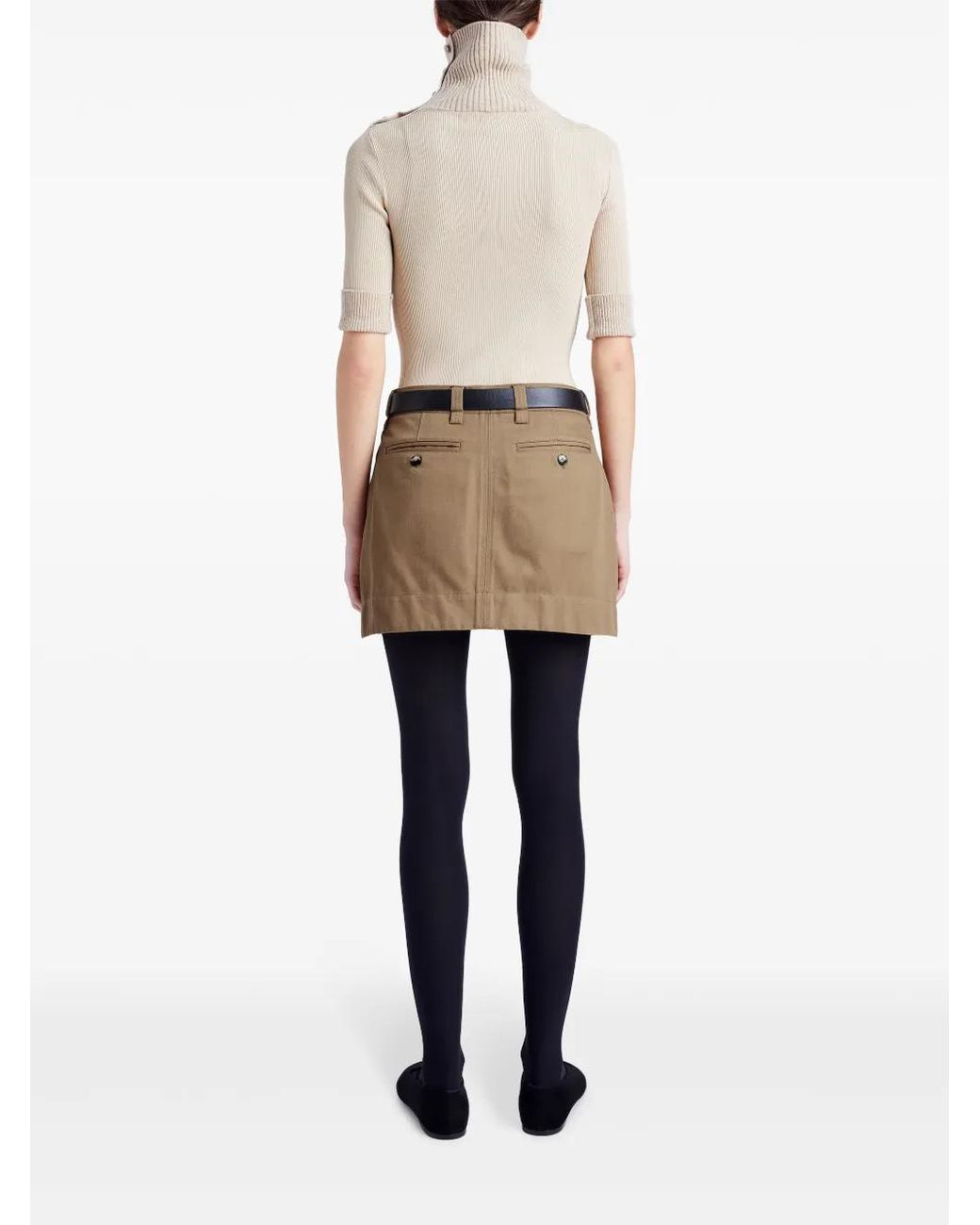 Proenza Schouler Natural Silas Miniskirt