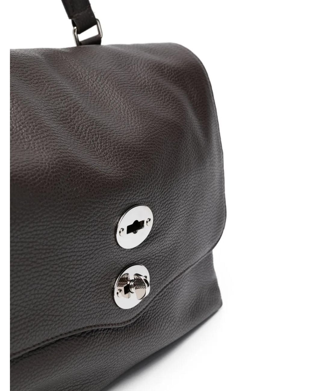 Zanellato Black Large Postina Leather Tote Bag
