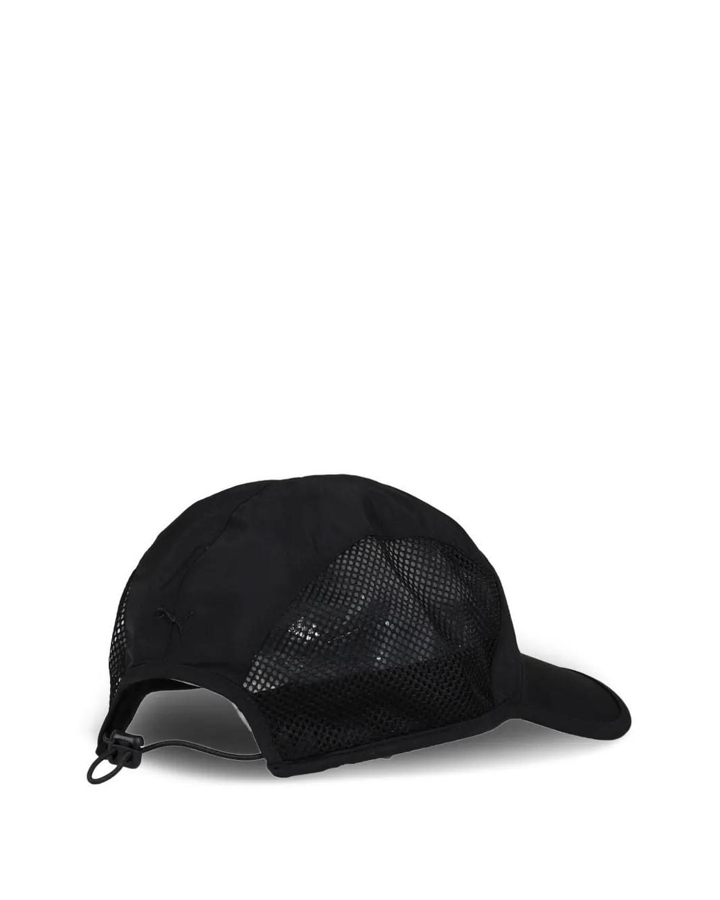 PUMA Black Mesh-Panel Baseball Cap