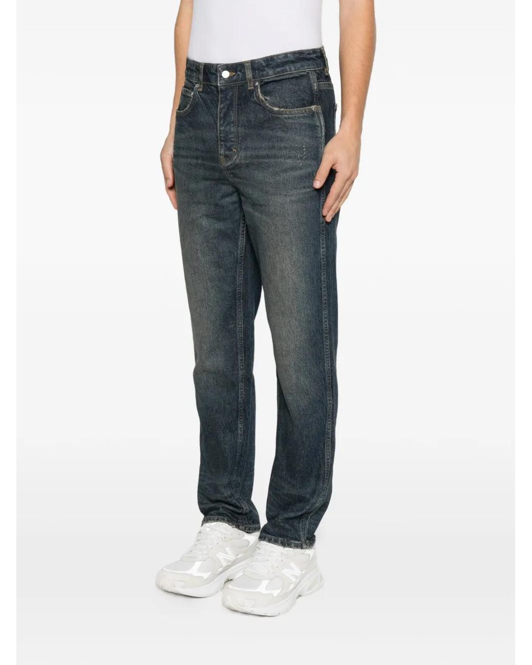 Represent Gray Straight-Leg Jeans for men