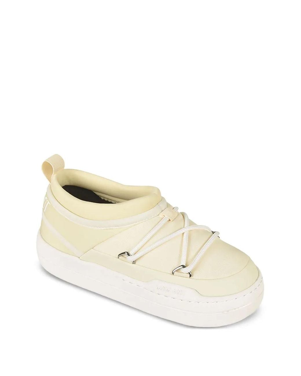Moon Boot White Park Icon Lace-Up Flat Sneakers