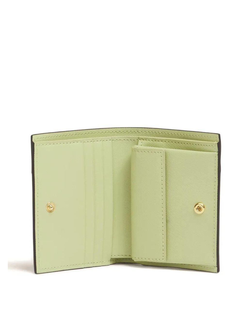 Marni Blue Saffiano Leather Bi-Fold Wallet