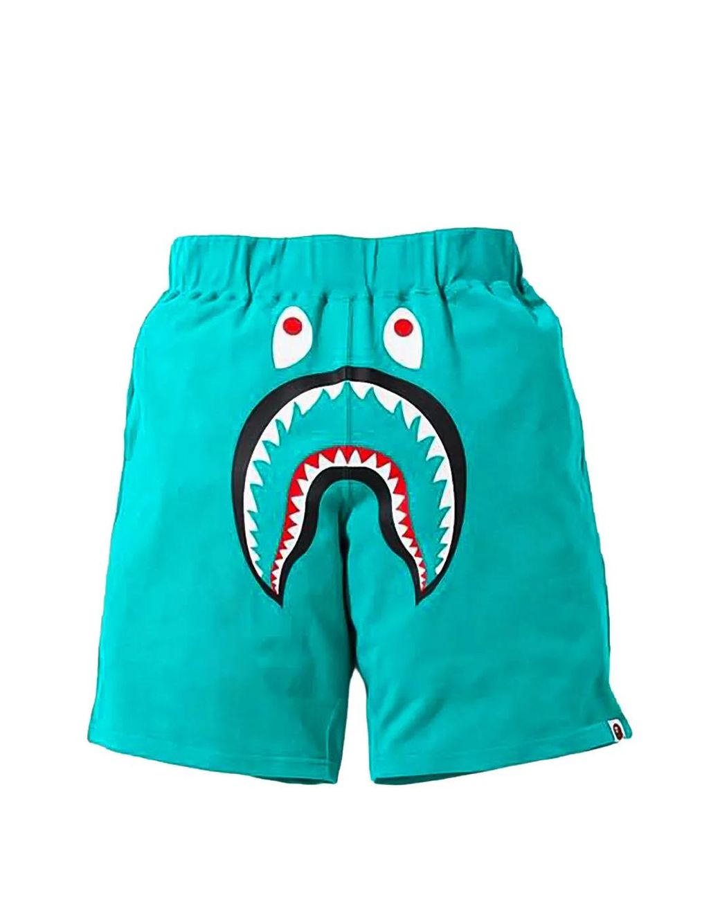 A Bathing Ape Blue Shark Wide-Leg Shorts for men