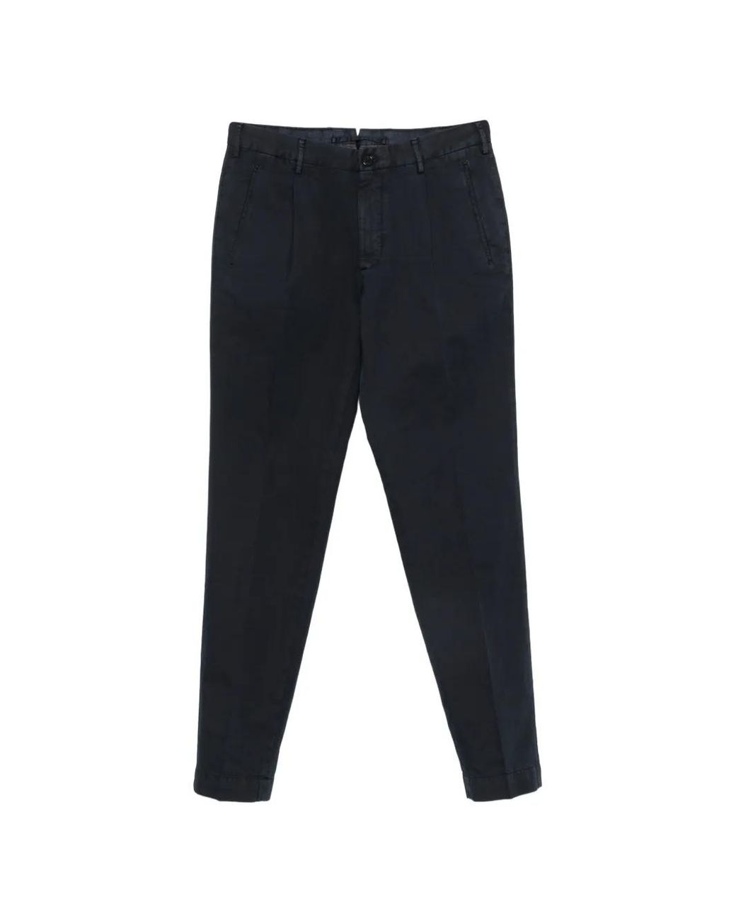 Incotex Blue Pleated Trousers for men