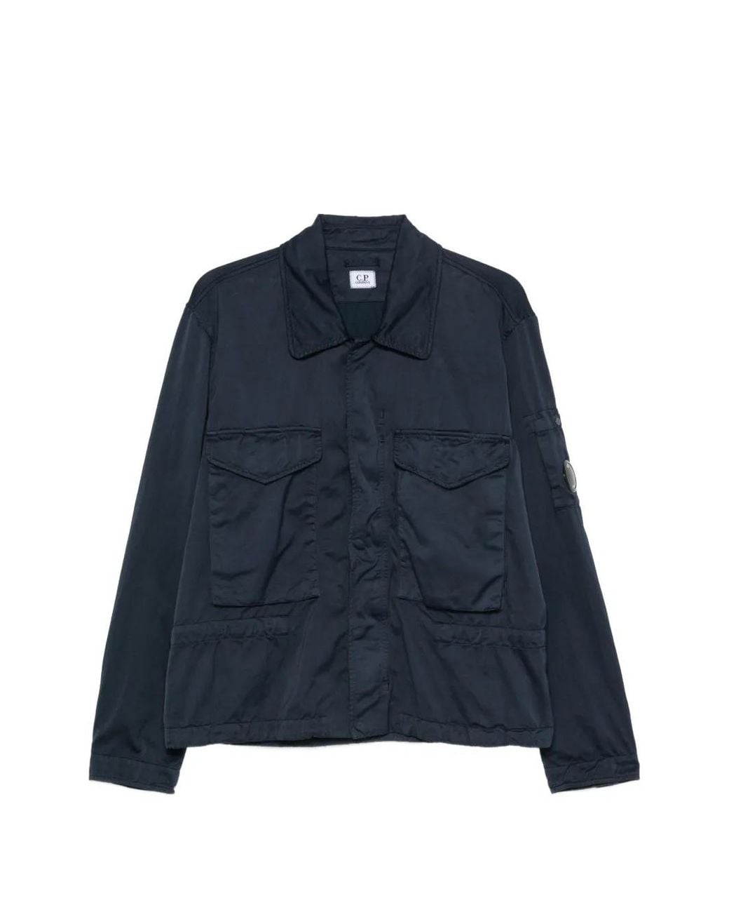 C P Company Blue Pro-Tek Lens Jacket for men