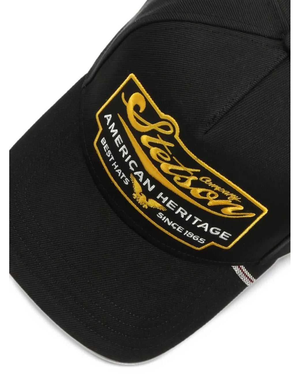 Stetson Black Since 1865 Logo-Patch Trucker Cap
